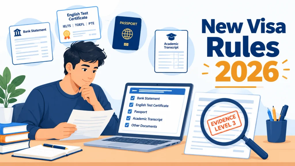 New rules and Evidence Level 3 checklist for the Australia Student Visa 2026